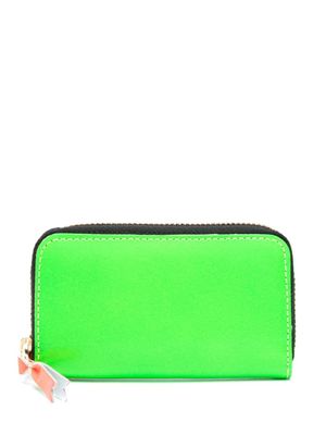 Comme Des Garçons Wallet portefeuille Super Fluo en cuir - Vert