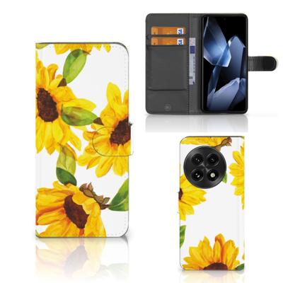Hoesje voor OnePlus 13 Zonnebloemen | Portemonnee hoesje