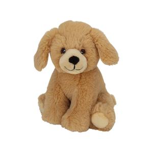 Nature Planet pluche dieren knuffel - Golden Retriever hond - blond - 17 cm - speelgoed cadeau