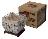 Tokyo Design Studio - Konro Grill met Net en Basis - 15x15x12cm - thumbnail