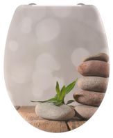 Schutte Duroplast WC-bril STONE PYRAMID met soft-close en quick-release
 - 82380 82380