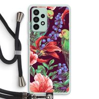 Papegaaien: Samsung Galaxy A52s 5G Transparant Hoesje met koord Papegaaien: Samsung Galaxy A52s 5G Transparant Hoesje met koord