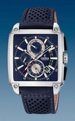 Horlogeband Festina F20265-2 Leder Blauw 24mm