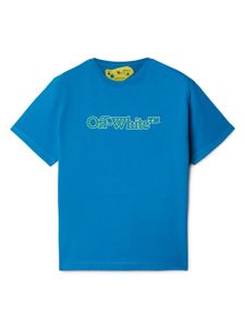 Off-White Kids t-shirt Big Bookish en coton - Bleu