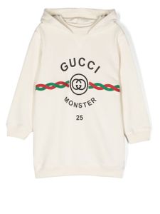 Gucci Kids robe-pull à logo imprimé - Blanc