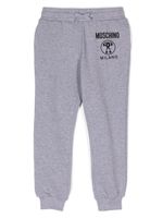 Moschino Kids pantalon de jogging à logo imprimé - Gris - thumbnail