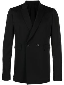 SAPIO blazer croisé à revers satinés - Noir
