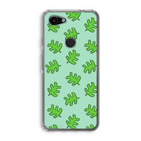 Groene blaadjes: Google Pixel 3a Transparant Hoesje