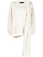 Melitta Baumeister sweat en polaire à détails tressés - Blanc