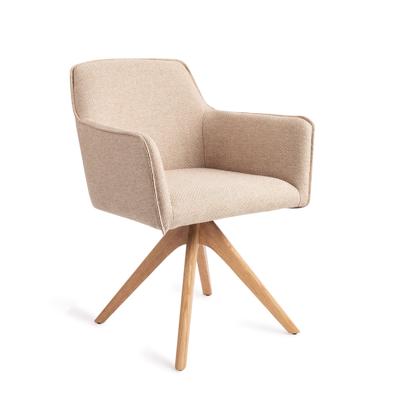 Jesper Home Eetkamerstoel 'Hofu' Revolve Oak Natural, kleur Wild Walnut