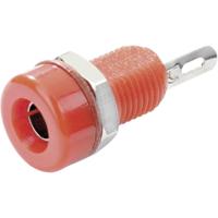 TRU COMPONENTS TC-R1-16A Red Laboratoriumbus Bus, inbouw verticaal Stift-Ø: 4 mm Rood 1 stuk(s)