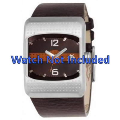 Horlogeband Fossil JR9389 Leder Bruin 16mm