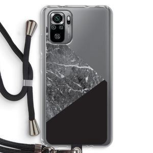 Combinatie marmer: Xiaomi Redmi Note 10S Transparant Hoesje met koord