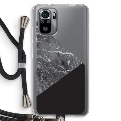 Combinatie marmer: Xiaomi Redmi Note 10S Transparant Hoesje met koord