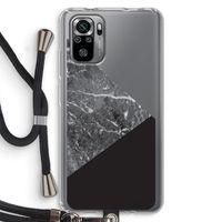 Combinatie marmer: Xiaomi Redmi Note 10S Transparant Hoesje met koord