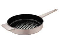 Masterpro Gietijzeren grillpan 25 cm (Beige)