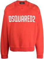 DSQUARED2 pull en coton à logo imprimé - Rouge