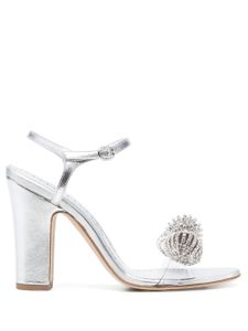 Manolo Blahnik sandales Elhob 105 mm - Argent