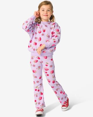 HEMA Kinderkledingset comfy fit jersey fruit paars (paars)