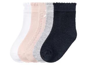 lupilu 5 paar baby sokken (11/14, Lila/grijs/marineblauw/wit)