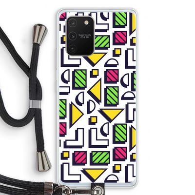 8-bit N°4: Samsung Galaxy S10 Lite Transparant Hoesje met koord