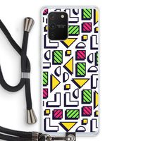 8-bit N°4: Samsung Galaxy S10 Lite Transparant Hoesje met koord