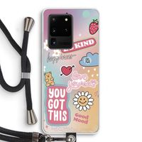 Positivity: Samsung Galaxy S20 Ultra Transparant Hoesje met koord