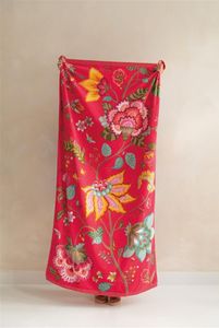 Pip Studio Strandlaken Flowers Rood