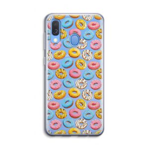 Pink donuts: Samsung Galaxy A40 Transparant Hoesje