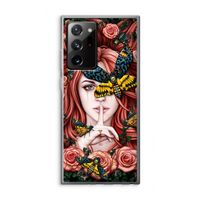 Lady Moth: Samsung Galaxy Note 20 Ultra / Note 20 Ultra 5G Transparant Hoesje Lady Moth: Samsung Galaxy Note 20 Ultra / Note 20 Ultra 5G Transparant Hoesje