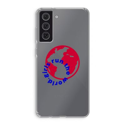 Run The World: Samsung Galaxy S21 FE Transparant Hoesje