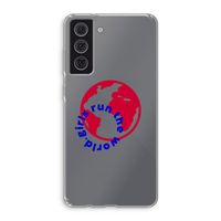 Run The World: Samsung Galaxy S21 FE Transparant Hoesje