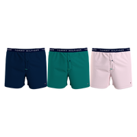 Tommy Hilfiger 3-pack woven boxershorts desert sky/green/pale pink