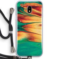 Green Inferno: Samsung Galaxy J3 (2017) Transparant Hoesje met koord