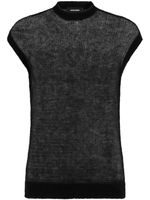 DSQUARED2 gilet en mohair mélangé - Noir