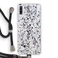 Gespikkelde marmer: Samsung Galaxy A70 Transparant Hoesje met koord Gespikkelde marmer: Samsung Galaxy A70 Transparant Hoesje met koord