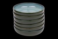 Set van 6 diepe borden - 18 cm - Evora - Groen - Portugees stoneware