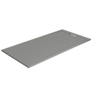 Balmani Andes douchebak 180 x 90 cm solid surface steengrijs mat - thumbnail