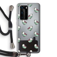 Vogeltjes: Huawei P40 Pro Transparant Hoesje met koord
