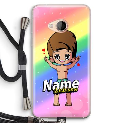 Chibi Maker man: HTC U Play Transparant Hoesje met koord