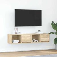 Tv-meubelen 2 st 60x31x25,5 cm bewerkt hout sonoma eikenkleurig