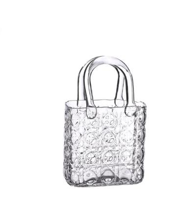 Ideas 4 Seasons Elysee glazen handtas vaas 14x9,5x22cm