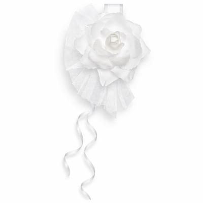 Trouwauto antenne linten - Bruiloft - wit - 4x stuks - just married