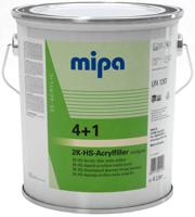 Mipa vulmiddel voor grondverf "4+1 acrylfiller hs " 4+1 acrylic filter hs 4l oxidyellow