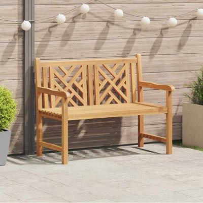 Tuinbank Bruin 114 x 60 x 90 cm Massief teakhout