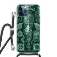 Haeckel Cubomedusae: iPhone 12 Pro Max Transparant Hoesje met koord