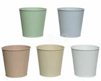 Bloempot Rib IJzer 10,5cm Assorti 1st