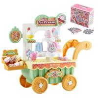 VEVOR IJscowagen 27-delige ijssalon rollenspel voor kinderen vanaf 3 jaar VEVOR IJscowagen 27-delige ijssalon rollenspel voor kinderen vanaf 3 jaar