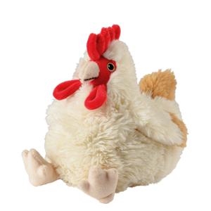Magnetron knuffel - kip/haan - 25 cm - pluhe - warmteknuffel