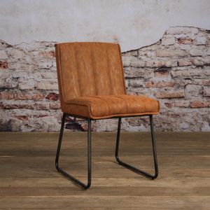 Tower Living Eetkamerstoel 'Santo', kleur cognac